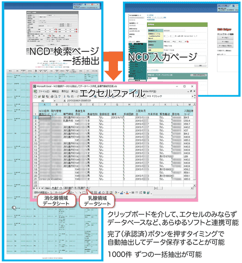 NCDデータ抽出フロー